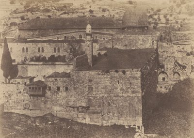 Jerusalem. Tempelbezirk. El-Aksa-Moschee, Südwestecke von Auguste Salzmann